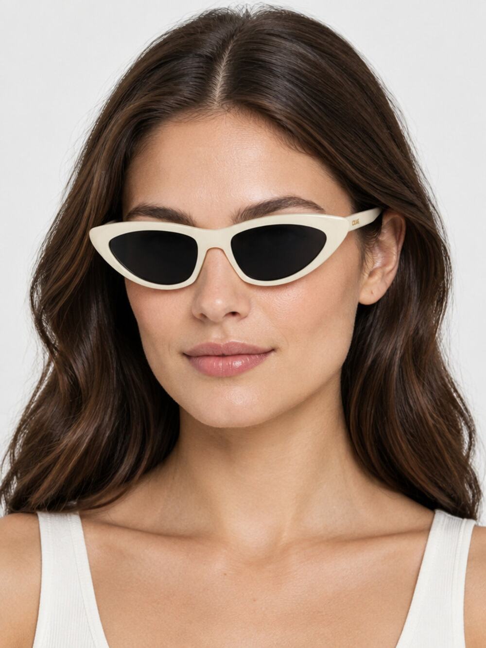 NEW Celine CL40261I 25A Shiny Ivory Sunglasses Authentic